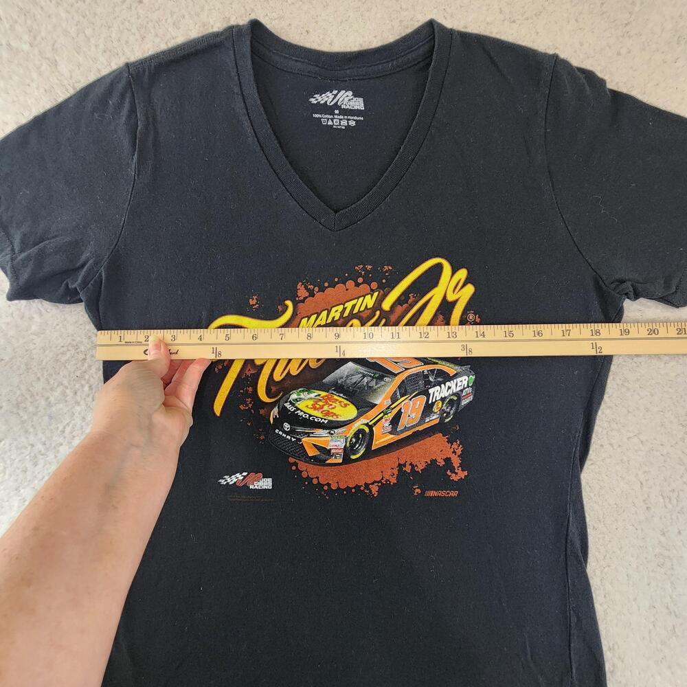Martin Truex Jr Shirt Womens Medium Black NASCAR Auto Racing Joe Gibbs Racing - Picture 5 of 9